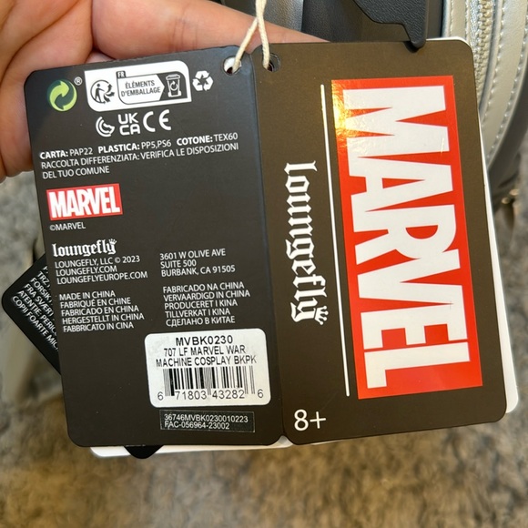 NWT Loungefly Marvel War Machine Light Up Cosplay Mini Backpack - Picture 6 of 7
